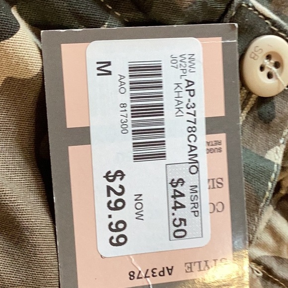 Women’s’ cargo camouflage elastic waist pants so. M - Picture 9 of 10